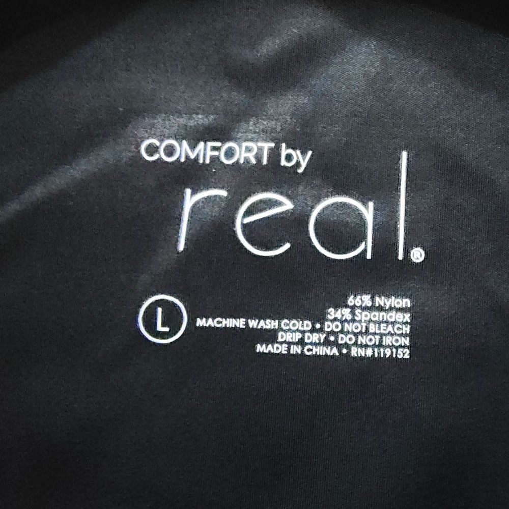 Comfort By Real Black Lace Scuba Shapewear Bodysuit #8 - Picture 5 of 6